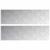 Vidaxl trap tread rechthoekig 2 pcs zilver 100 x 30 cm aluminium