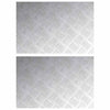 Vidaxl trap tread rechthoekig 2 pcs zilver 60 x 40 cm aluminium