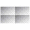 Vidaxl trap tread rechthoekig 4 pcs zilver 70 x 40 cm aluminium