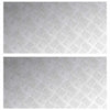 Vidaxl trap tread rechthoekig 2 pcs zilver 80 x 40 cm aluminium
