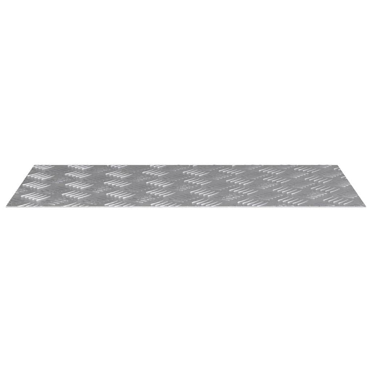 Vidaxl trapmatten 2 st 80 x 40 cm zilver aluminium rechthoekig