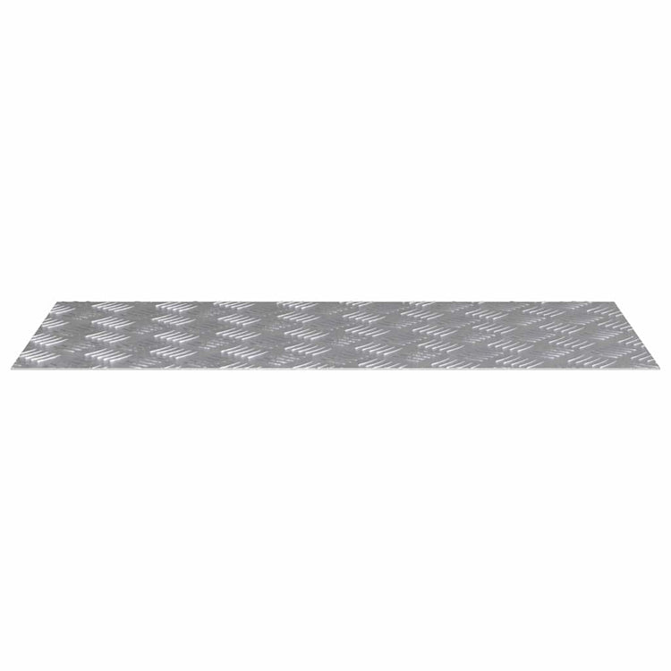 Vidaxl trapmatten 4 st 90 x 40 cm zilver aluminium rechthoekig