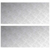 Vidaxl trap tread rechthoekig 2 pcs zilver 90 x 40 cm aluminium
