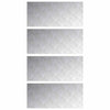 Vidaxl trap tread rechthoekig 4 pcs zilver 90 x 40 cm aluminium