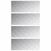 Vidaxl trap tread rechthoekig 4 pcs zilver 100 x 40 cm aluminium