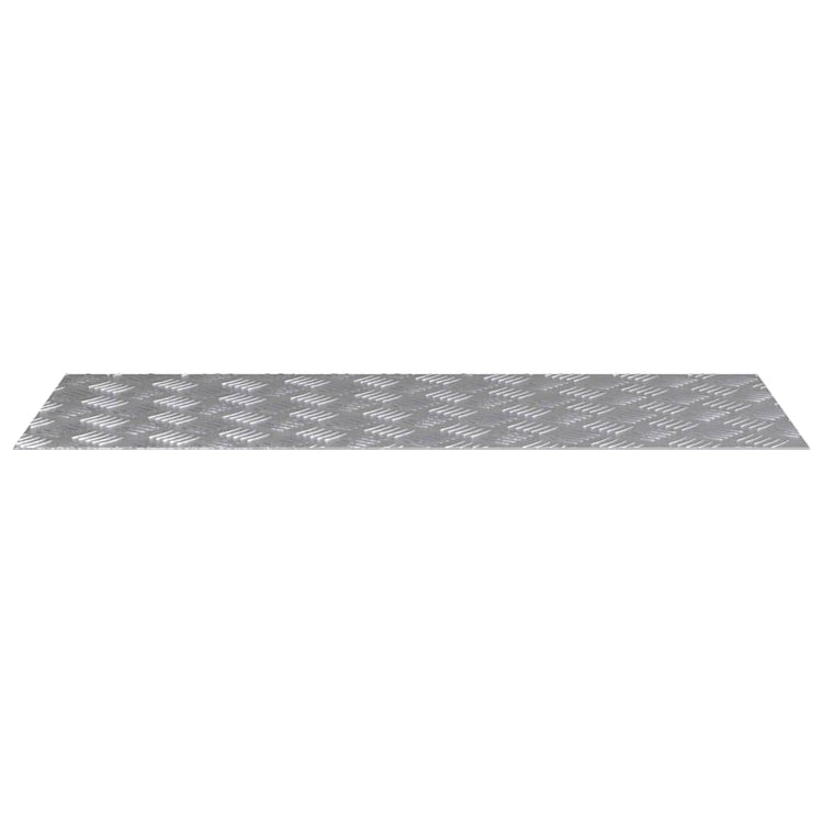 Vidaxl trapmatten 2 st 100 x 40 cm zilver aluminium rechthoekig