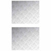 Vidaxl trap tread rechthoekig 2 pcs zilver 60 x 50 cm aluminium
