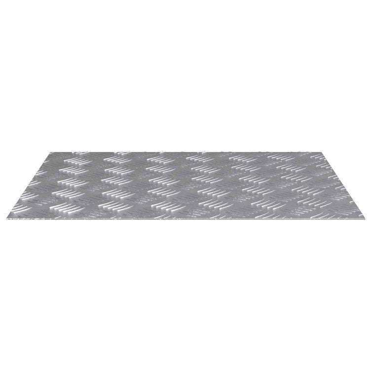 Vidaxl trapmatten 2 st 60 x 50 cm zilver aluminium rechthoekig
