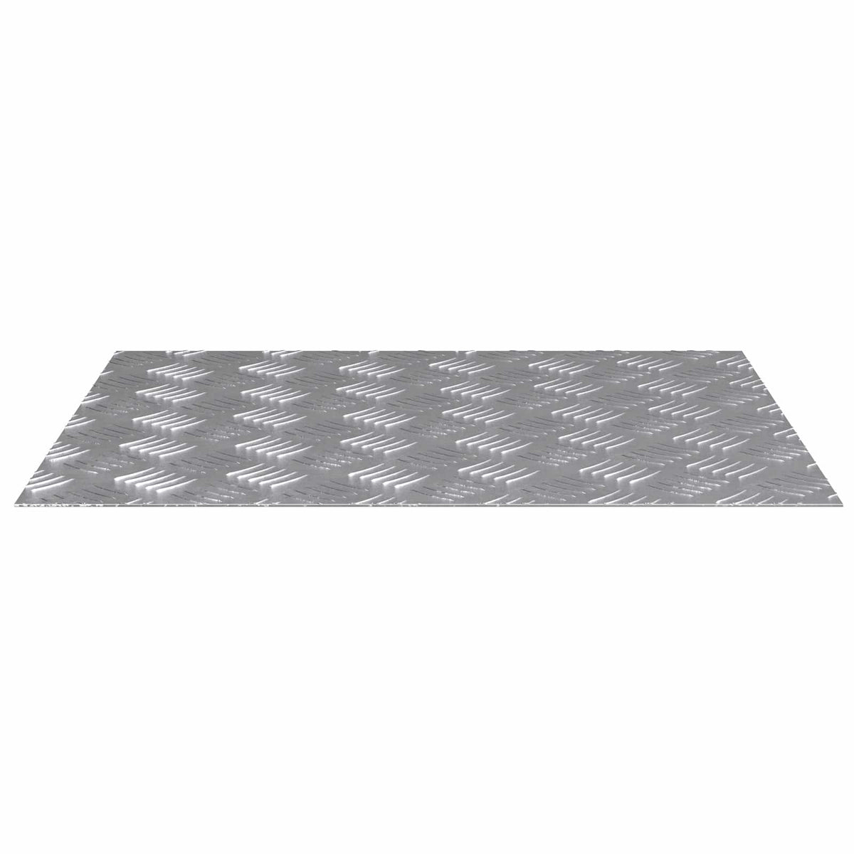 Vidaxl trapmatten 4 st 60 x 50 cm zilver aluminium rechthoekig