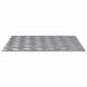 Vidaxl trapmatten 4 st 60 x 50 cm zilver aluminium rechthoekig
