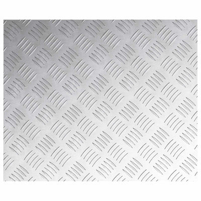 Vidaxl trapmatten 4 st 60 x 50 cm zilver aluminium rechthoekig