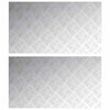Vidaxl trap tread rechthoekig 2 pcs zilver 90 x 50 cm aluminium