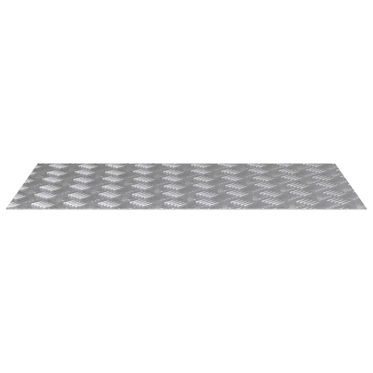 Vidaxl trapmatten 4 st 90 x 50 cm zilver aluminium rechthoekig