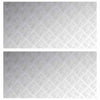 Vidaxl trap tread rechthoekig 2 pcs zilver 100 x 50 cm aluminium