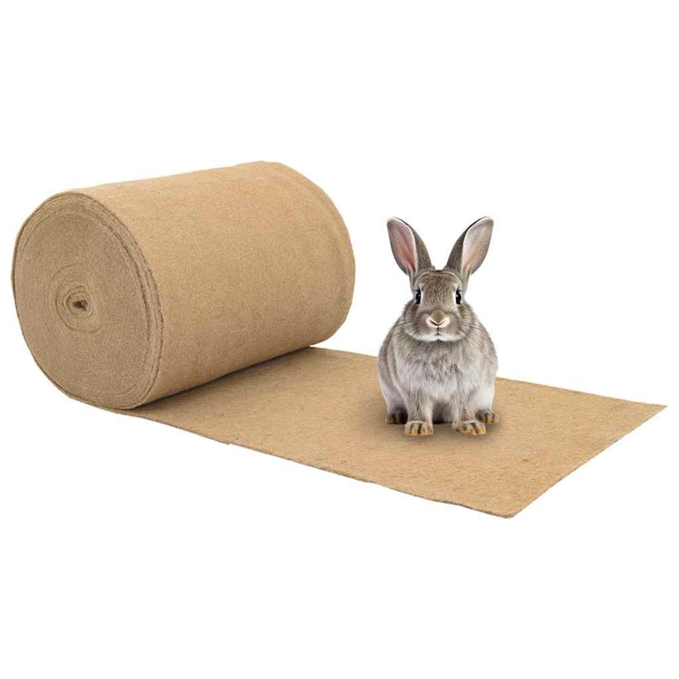 Vidaxl jute mat voor knaagdieren 0,5x25 m 5 mm