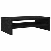 Vidaxl monitorstandaard zwart eiken 42x24x13 cm bewerkt hout - afbeelding 2