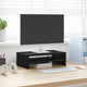 Vidaxl monitorstandaard zwart eiken 42x24x13 cm bewerkt hout
