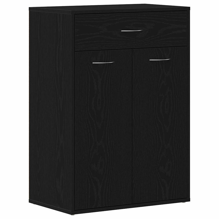 Vidaxl schoenenrek 60 x 35 x 84 cm bewerkt hout zwart eiken