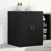 Vidaxl wasmachinekast met opslag zwart eiken 70,5 x 71,5 x 91,5 cm
