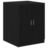Vidaxl wasmachinekast zwart eiken 70,5 x 71,5 x 91,5 cm bewerkt hout - afbeelding 2