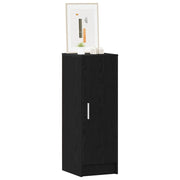Vidaxl schoenenkast 32 x 35 x 92 cm bewerkt hout zwart eiken - afbeelding 3