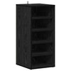 Vidaxl schoenenkast met plank zwart eiken 32 x 35 x 70 cm bewerkt hout