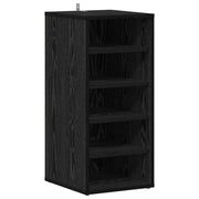 Vidaxl schoenenkast 32 x 35 x 70 cm bewerkt hout zwart eiken - afbeelding 2