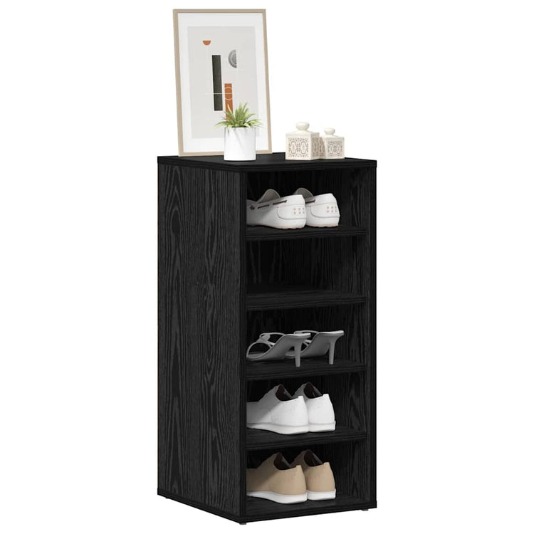 Vidaxl schoenenkast 32 x 35 x 70 cm bewerkt hout zwart eiken