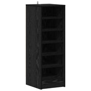 Vidaxl schoenenkast 32 x 35 x 90 cm bewerkt hout zwart eiken - afbeelding 2