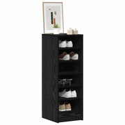 Vidaxl schoenenkast 32 x 35 x 90 cm bewerkt hout zwart eiken - afbeelding 3