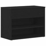 Vidaxl schoenenbank 60 x 30 x 45 cm bewerkt hout zwart eiken - afbeelding 2