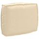 Vidaxl kussen beige 50 x 40 x 12 cm oxford stof