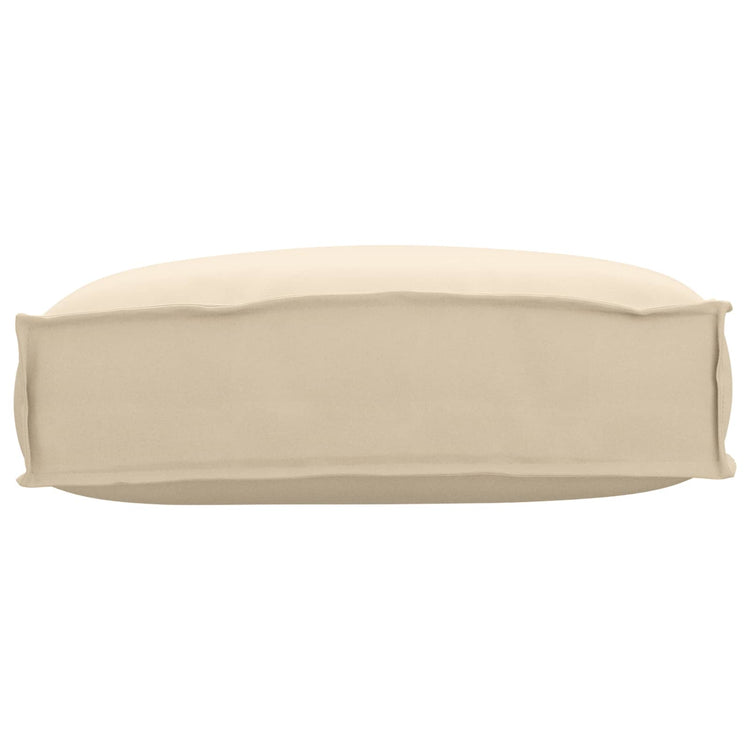Vidaxl kussen beige 50 x 40 x 12 cm oxford stof