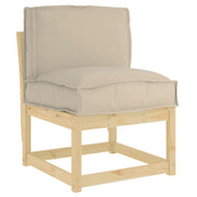 Vidaxl kussen oxford stof taupe 50 x 40 x 12 cm - afbeelding 2