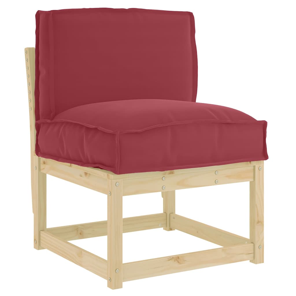 Vidaxl kussen wijnrood 50 x 40 x 12 cm oxford stof