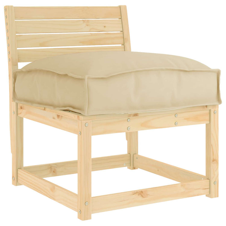 Vidaxl kussen oxford stof beige 50 x 50 x 12 cm