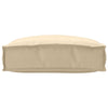 Vidaxl kussen beige 50 x 50 x 12 cm oxford stof