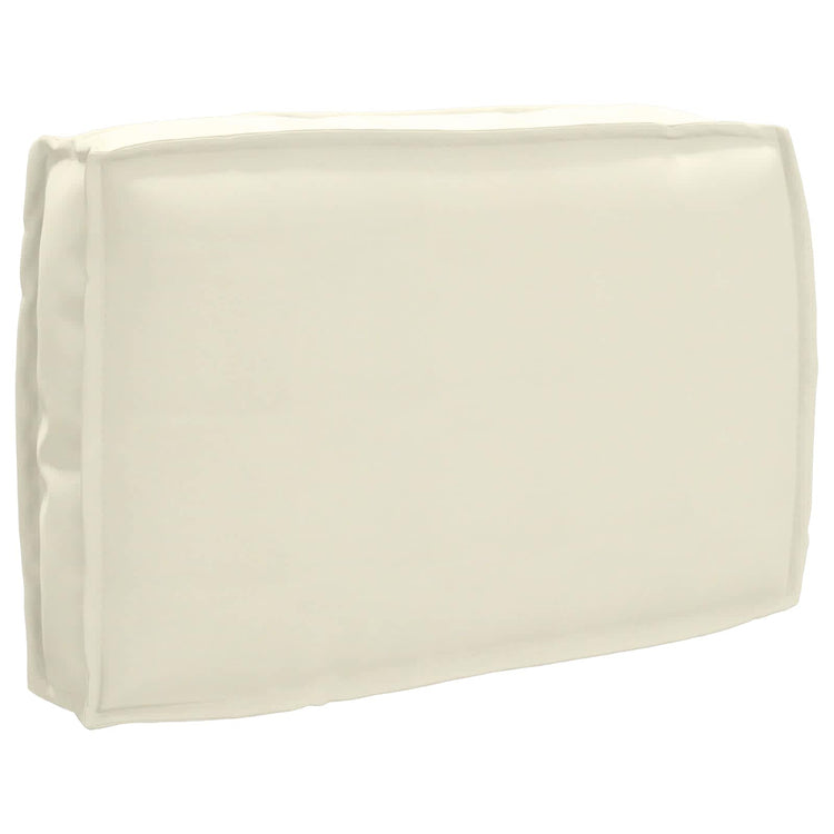 Vidaxl kussen crème 60 x 40 x 12 cm oxford stof