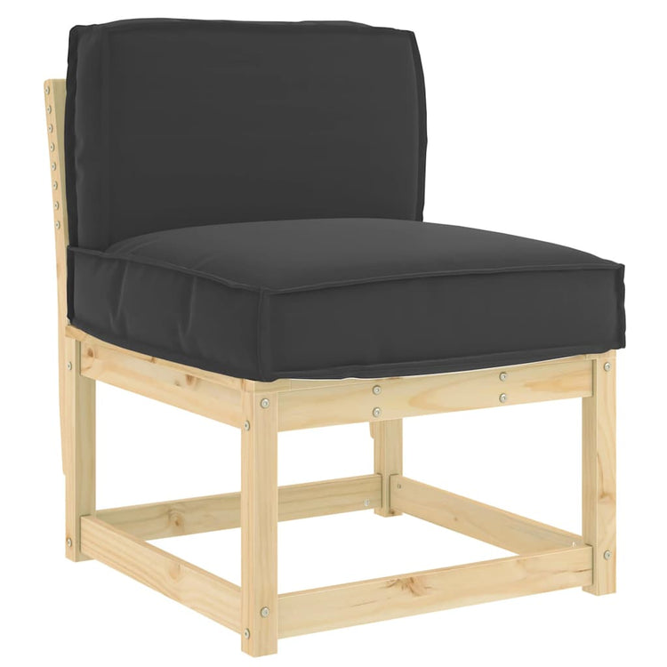 Vidaxl kussen zwart 60 x 40 x 12 cm oxford stof