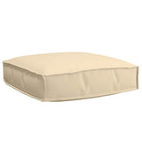 Vidaxl kussen oxford stof beige 60 x 60 x 12 cm - afbeelding 1