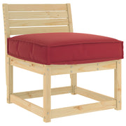 Vidaxl kussen wijnrood 60 x 60 x 12 cm oxford stof - afbeelding 2