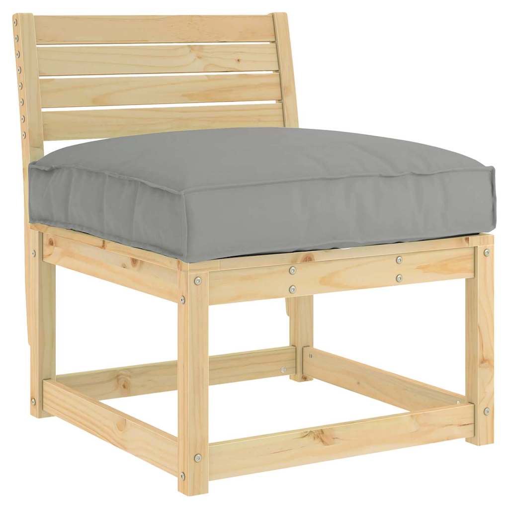 Vidaxl kussen grijs 70 x 70 x 12 cm oxford stof