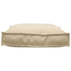 Vidaxl kussen beige 70 x 70 x 12 cm oxford stof