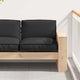 Vidaxl kussen oxford stof zwart 80 x 80 x 12 cm