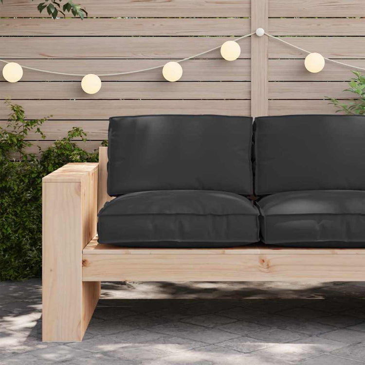 Vidaxl kussen oxford stof zwart 80 x 80 x 12 cm