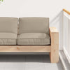 Vidaxl kussen taupe 80 x 80 x 12 cm oxford stof