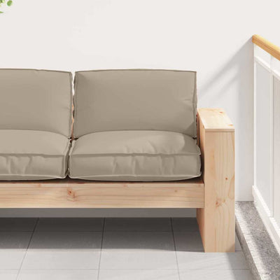 Vidaxl kussen oxford stof taupe 80 x 80 x 12 cm