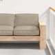 Vidaxl kussen oxford stof taupe 80 x 80 x 12 cm