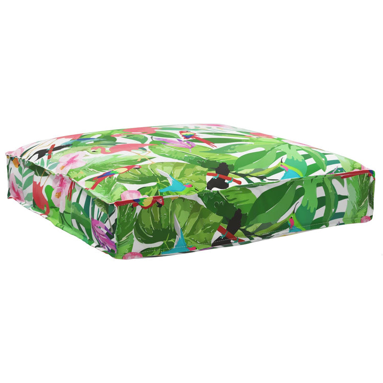 Vidaxl kussen bloemen multikleur 80 x 80 x 12 cm oxford stof