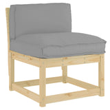 Vidaxl kussen oxford stof grijs 70 x 40 x 12 cm - afbeelding 1